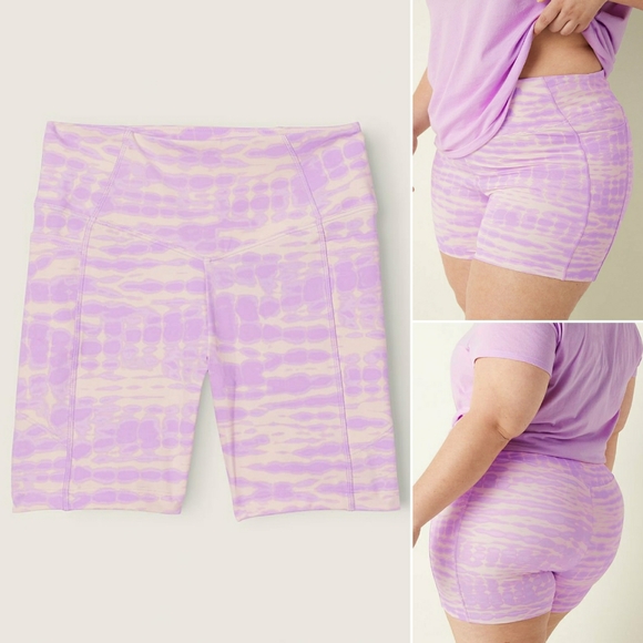 PINK VICTORIA SECRET Pants - PINK VS ULTIMATE HIGH WAIST 6" BIKE SHORT WITH MESH